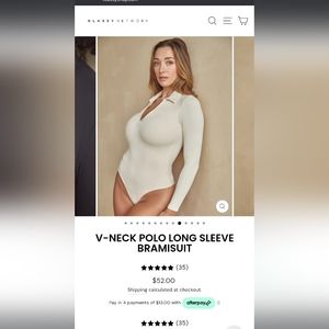 Baige long sleeve bodysuit